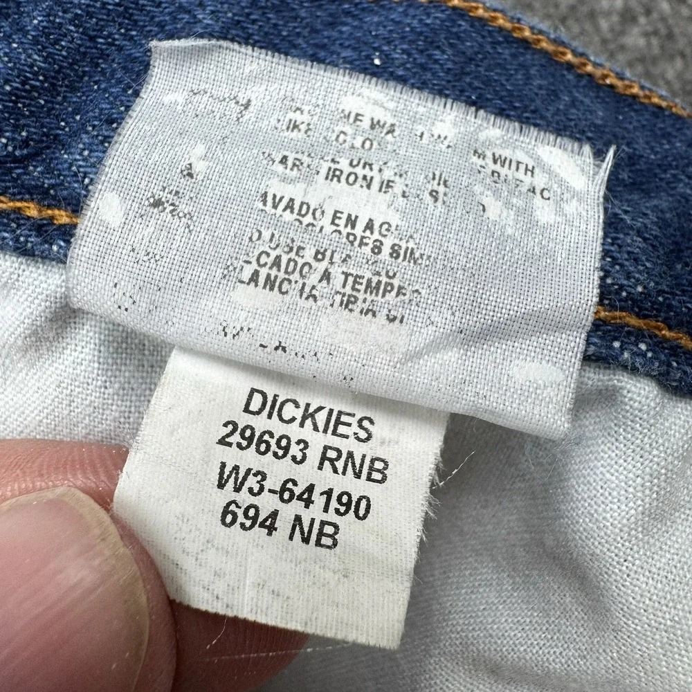 Dickies Jeans Flannel Lined‎ Relaxed Straight Jeans Mens Sz 34x30 Lumberjack